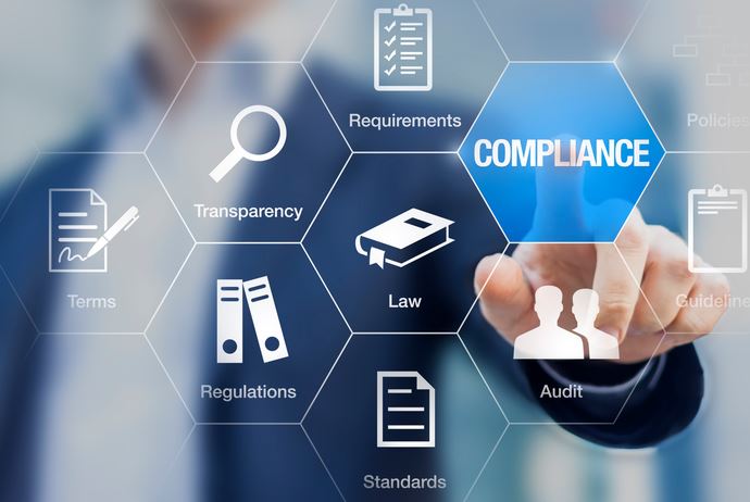 Man Touching Compliance Icon