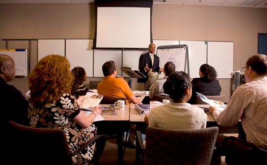 Business Professional Giving Presentation