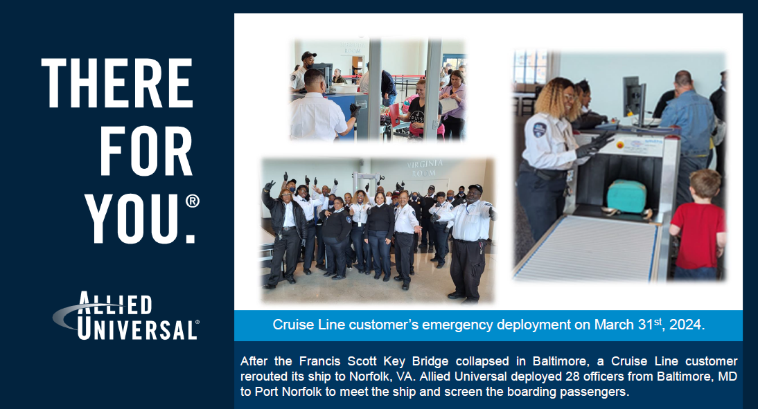 Allied Universal quickly deployed 28 security professionals