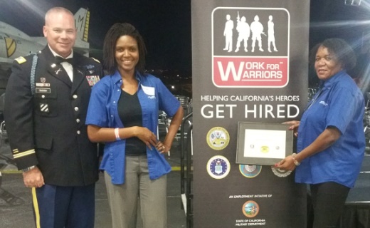 professionals standing by work for warriors sign